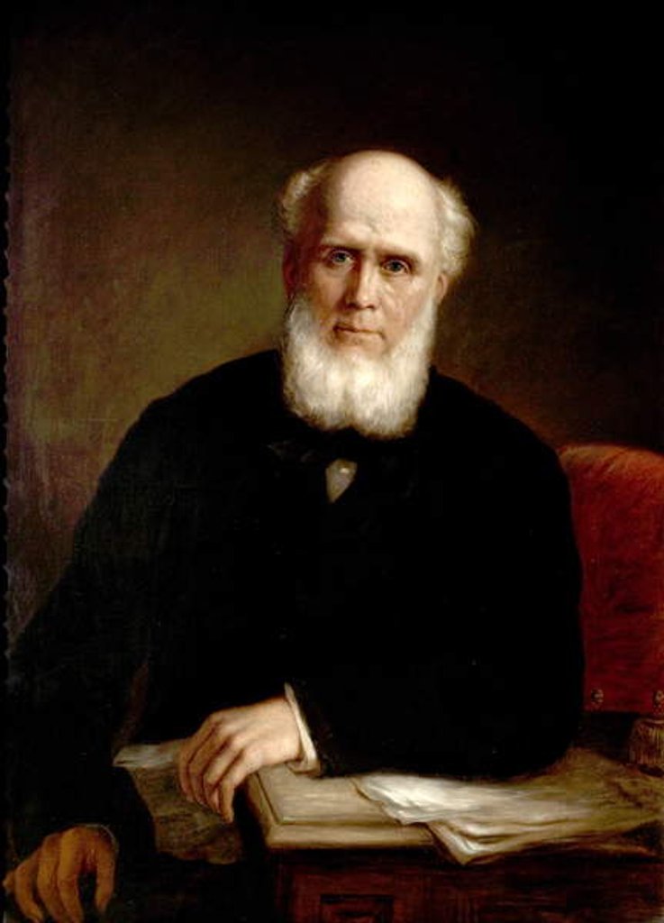 Detail of William Howitt by Thomas Heaphy