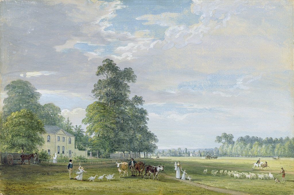 Detail of Englefield Green, near Egham by Paul Sandby