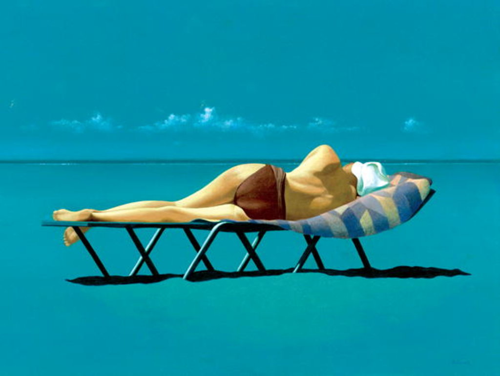Detail of Sunbather by Simon Cook