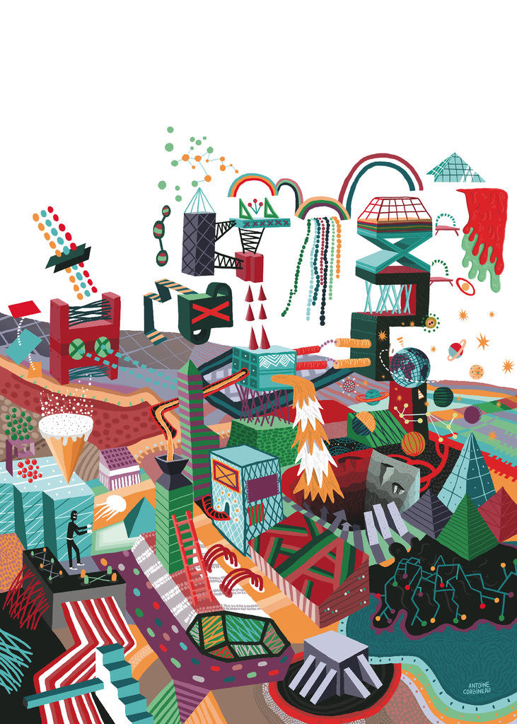 Detail of Dans Le Ville by Antoine Corbineau