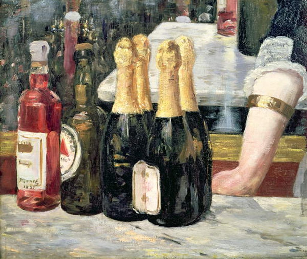 Detail of A Bar at the Folies-Bergere by Edouard Manet