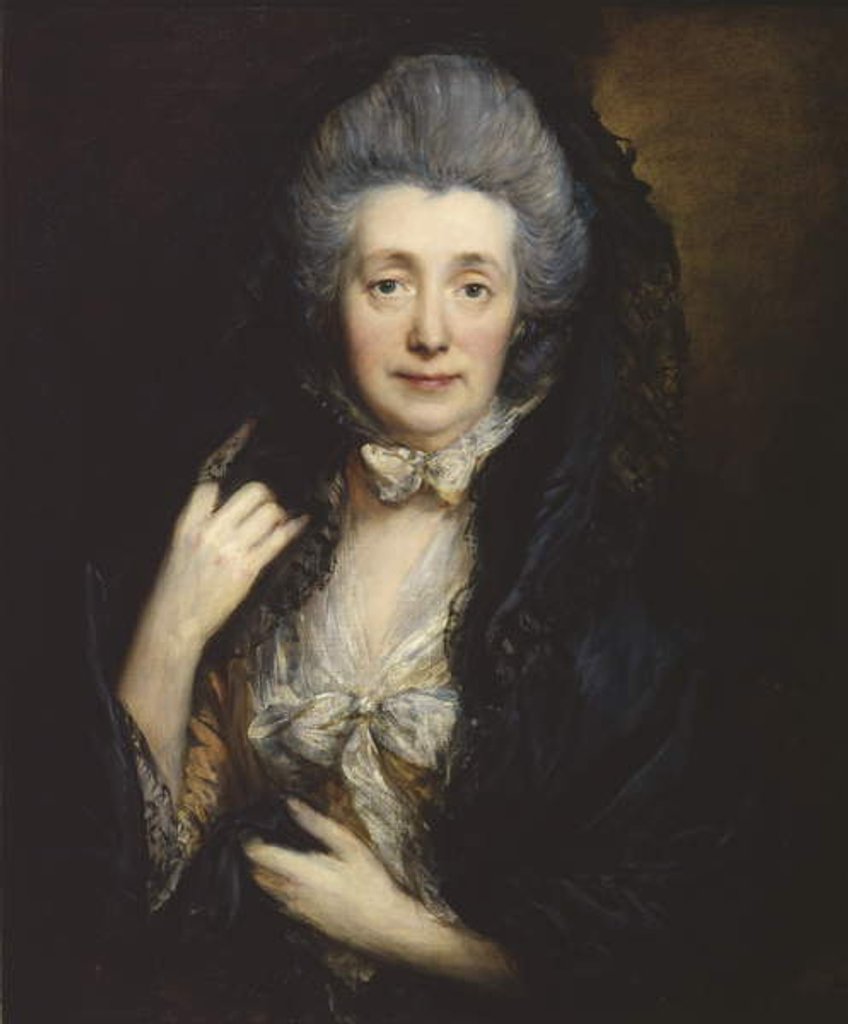 Detail of Portrait of Mrs Margaret Gainsborough, c.1778 by Thomas Gainsborough