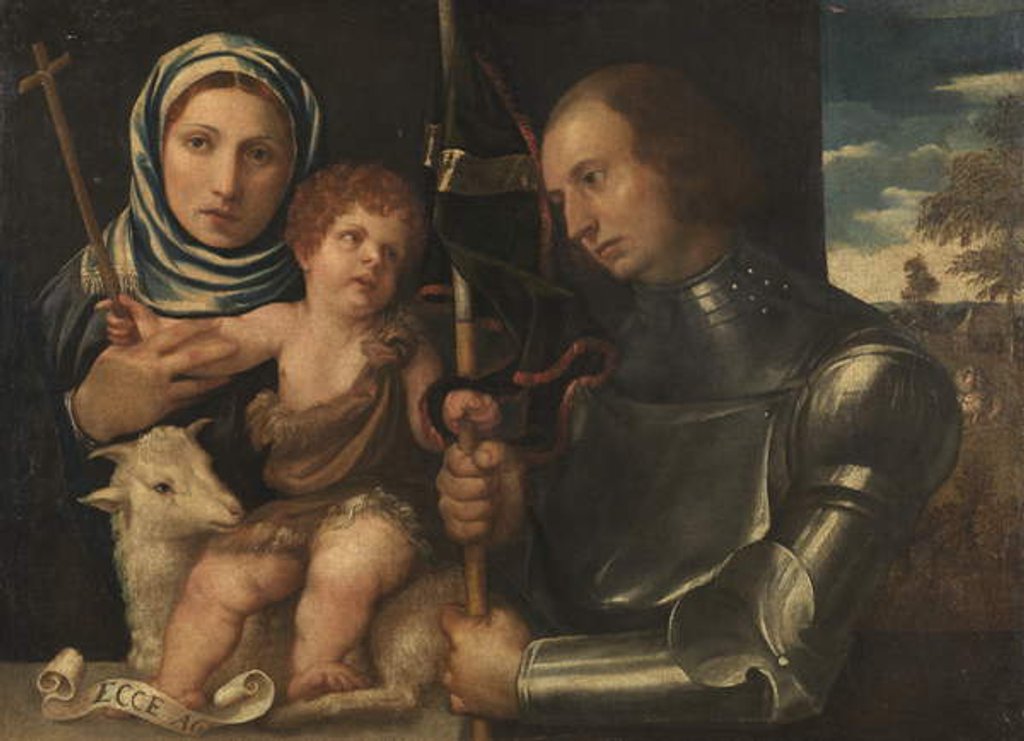 Detail of Infant Saint John with a Female Saint and a Warrior Saint, 1510-20 by Vincenzo di Biagio Catena