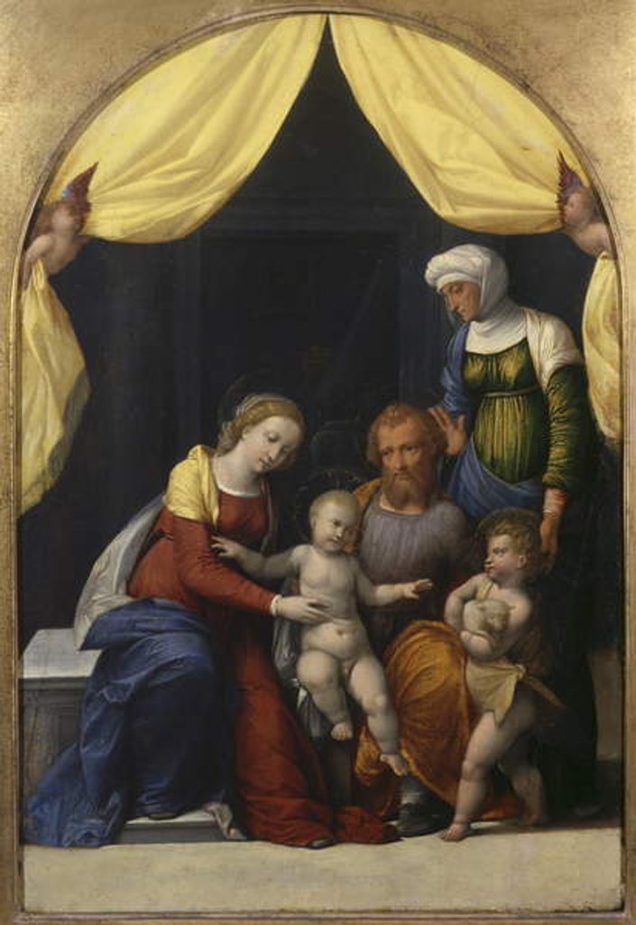 Detail of Holy Family with the Infant Saint John and Saint Elizabeth, c.1520 by Benvenuto Tisi da Garofalo