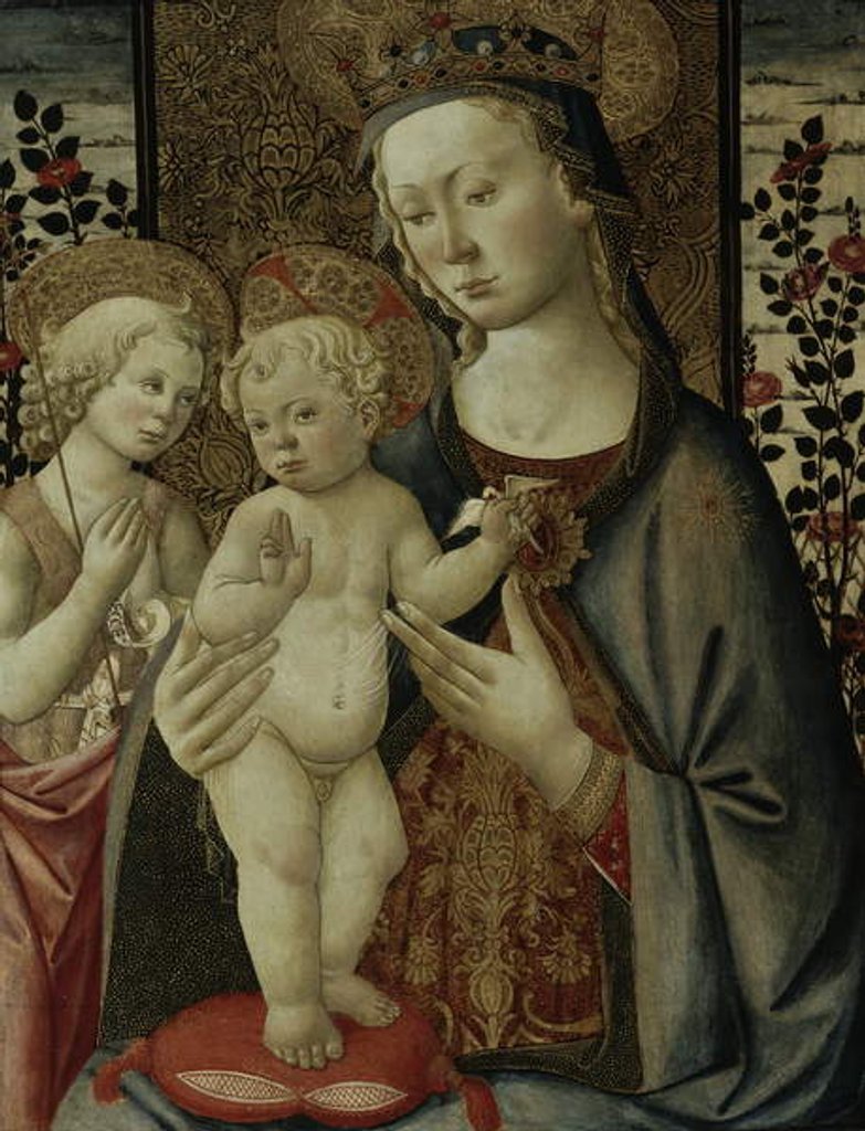 Detail of Virgin and Child with the Infant Saint John, c.1460 by Master of San Miniato