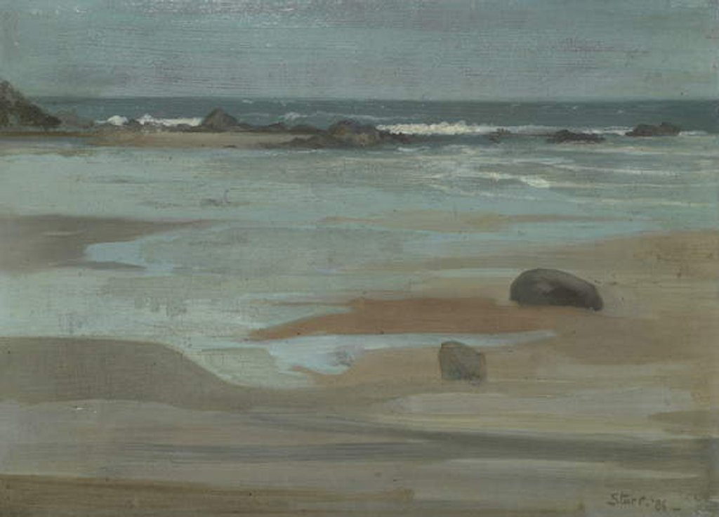 Detail of Beach, looking out to Sea, 1886 by Sidney Starr