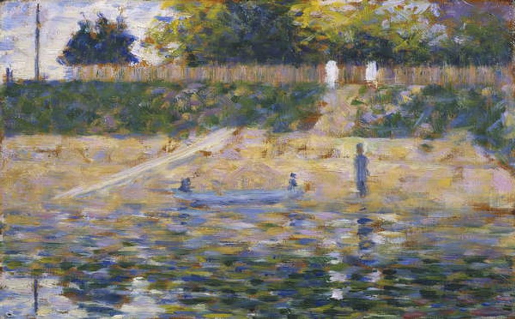 Detail of Boat by the Riverbank, c.1883 by Georges Pierre Seurat