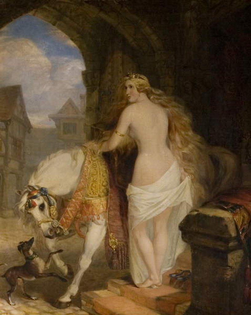 Detail of Lady Godiva, 1850 by Marshall Claxton