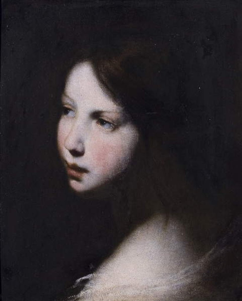 Detail of Head of a Girl, c.1640 by Francesco Furini
