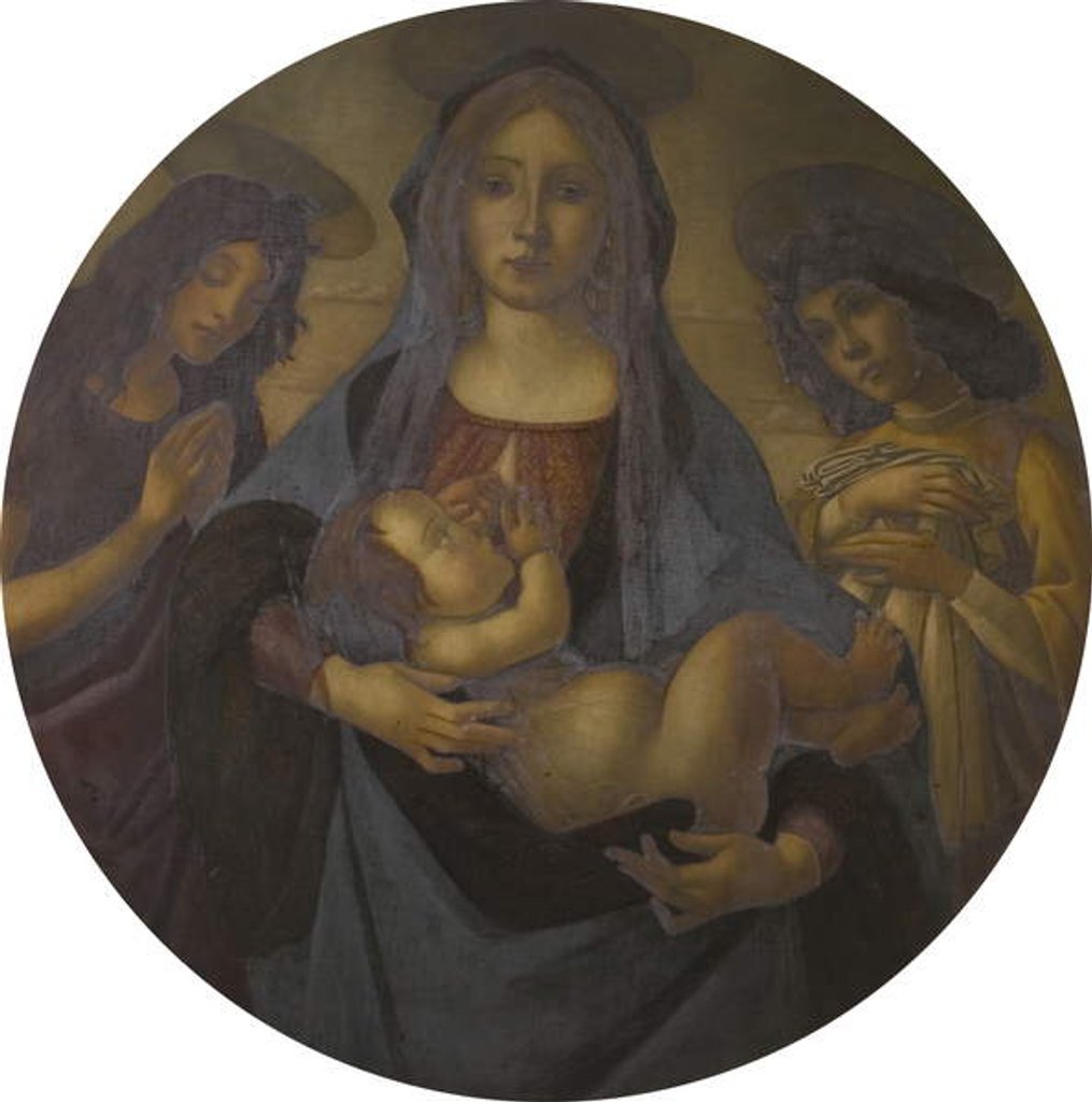 Detail of The Virgin and Child with Saint John and an Angel, late 19th-20th century by Helen (d.1937) Coombe