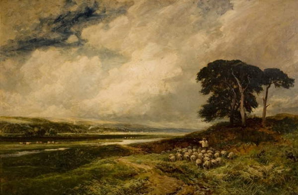 Detail of Landscape with Sheep, 1899 by Edmund Morison Wimperis