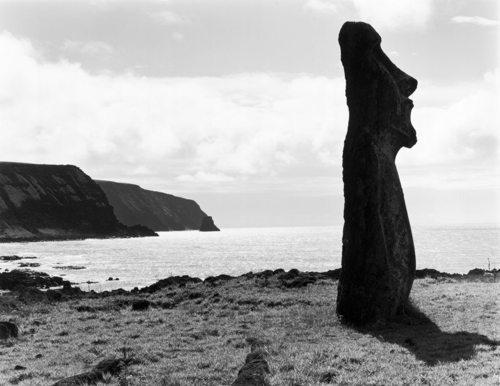 Detail of Moai by the Seashore by Anonymous