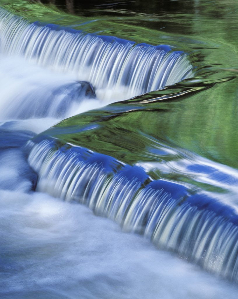 Detail of Tranquil Waterfall by Anonymous