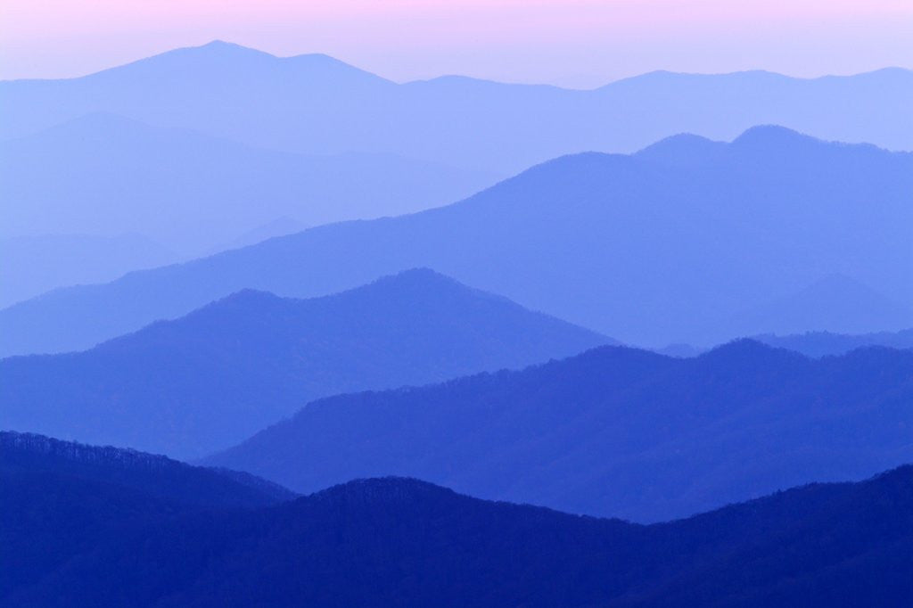 Detail of Great Smoky Mountains at Dusk by Anonymous