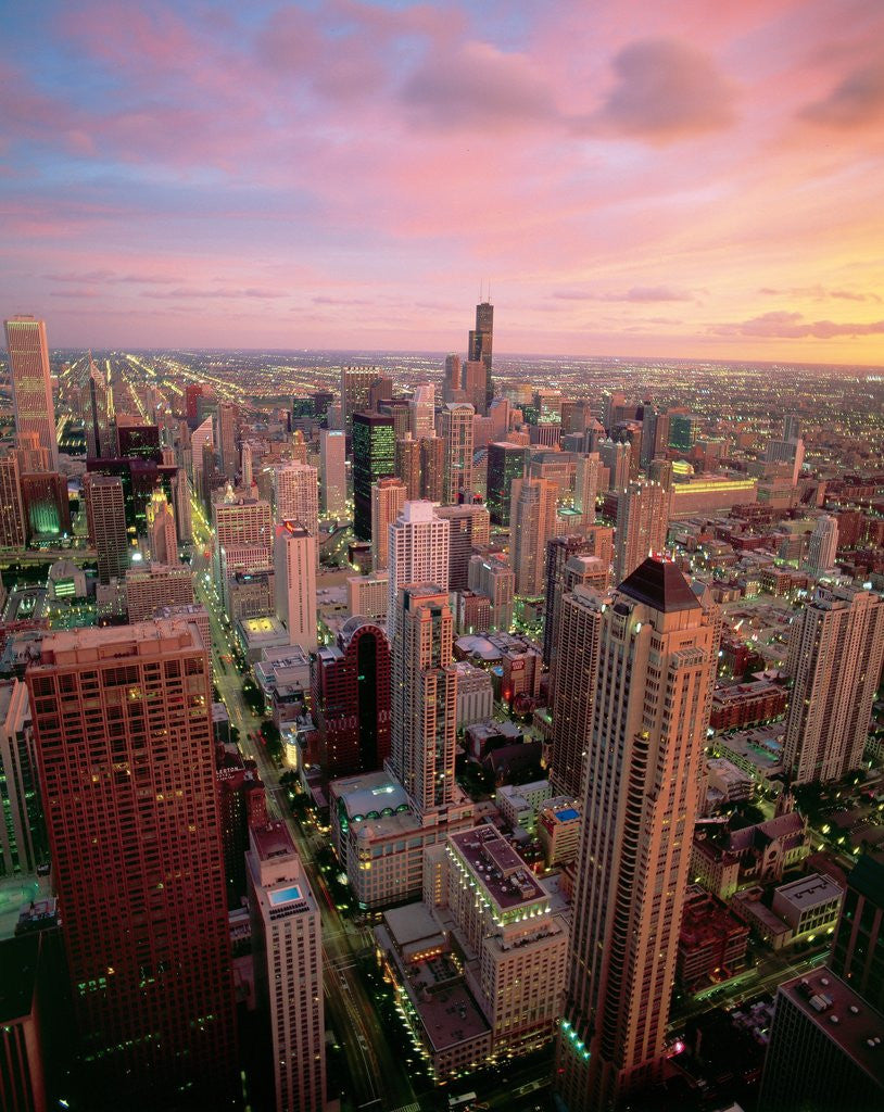 Detail of Downtown Chicago by Anonymous