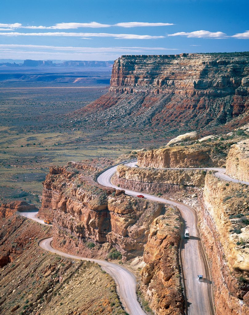 Detail of Road into Valley of the Gods by Corbis