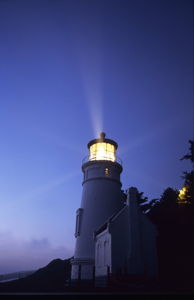Detail of Lighthouse at Twilight by Corbis