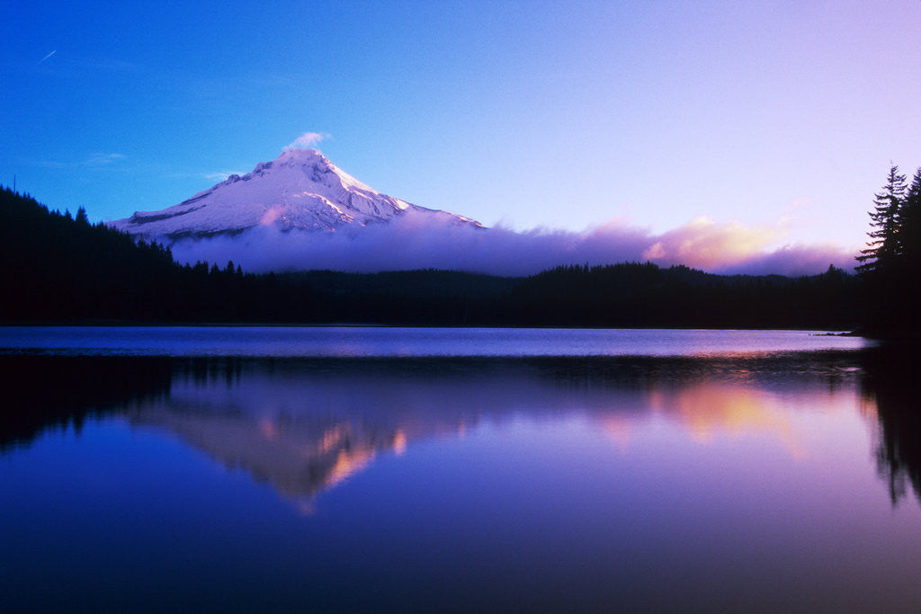 Detail of Lake near Mount Hood by Anonymous