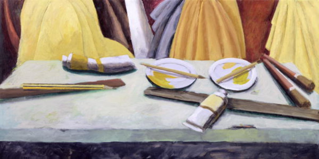 Detail of Gamboge Yellow, 2003 by Charlotte Moore