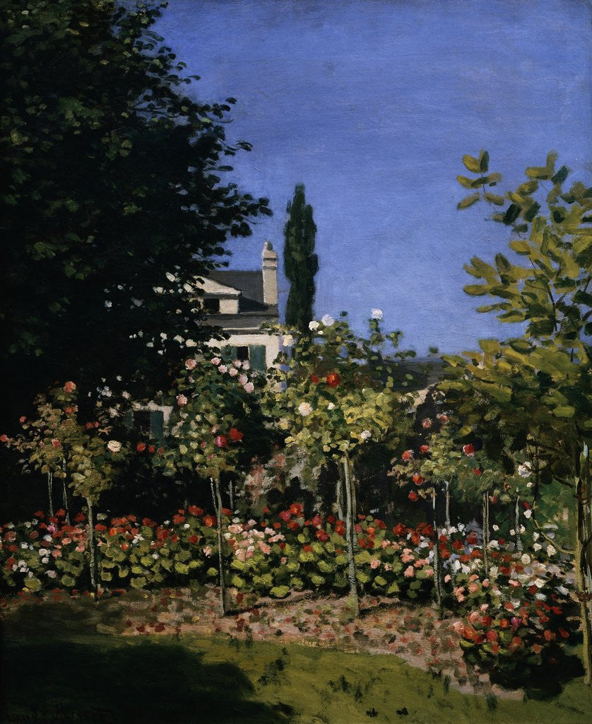 Detail of Garden in Bloom by Claude Monet