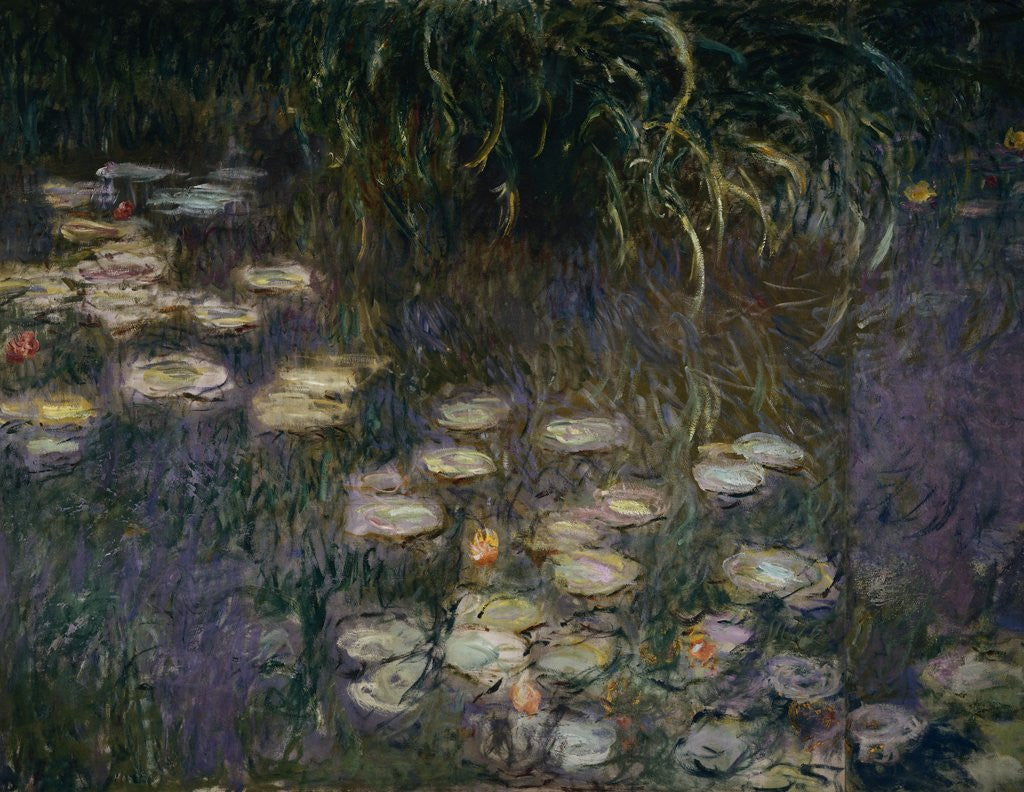 Detail of Detail of Waterlilies from The Morning by Claude Monet