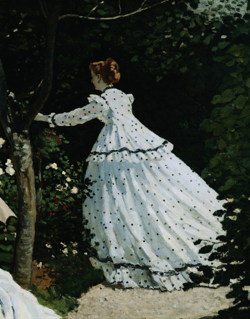 Detail of Detail of a Lady from Women in a Garden by Claude Monet