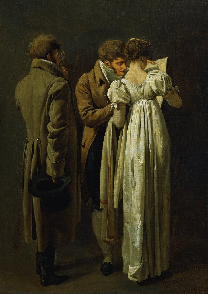 Detail of The Stamp Collectors by Louis Leopold Boilly