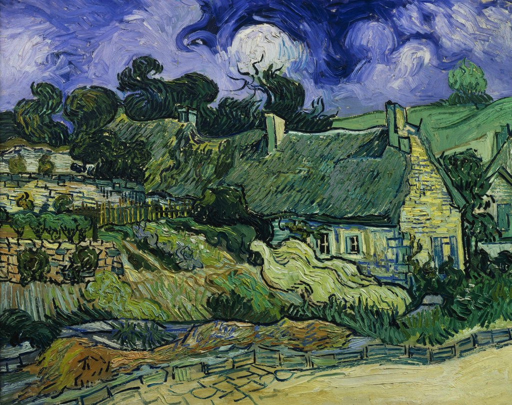 Detail of House with Straw Ceiling, Cordeville by Vincent Van Gogh