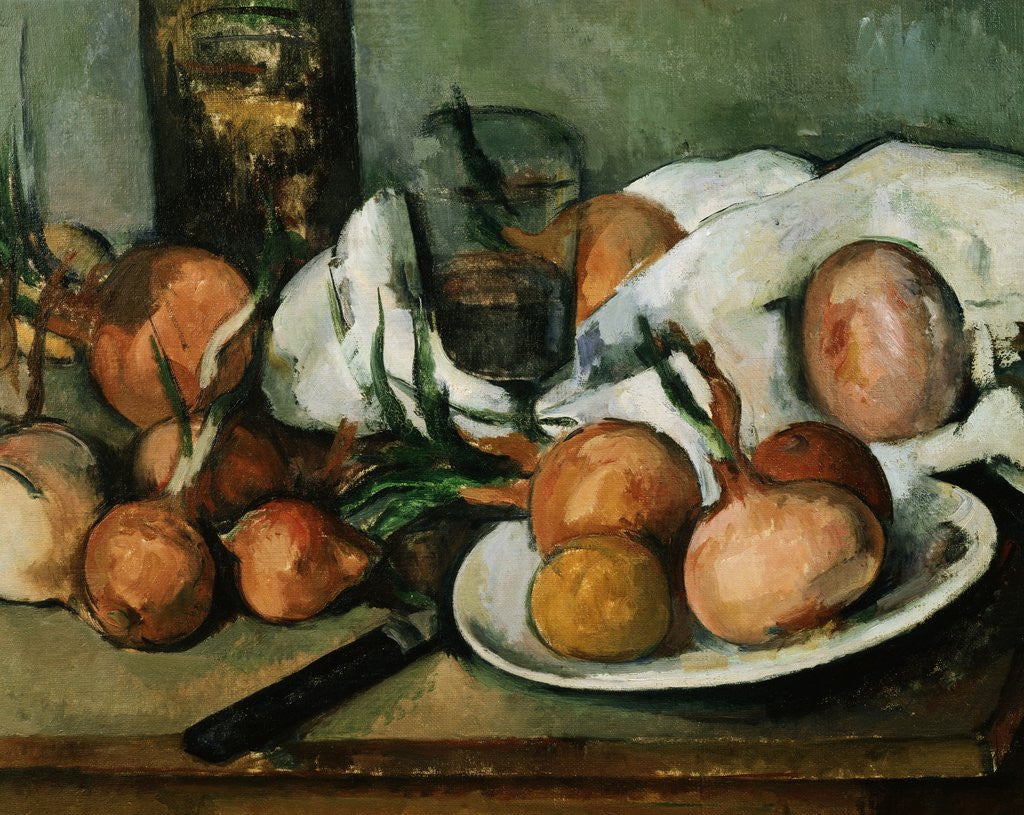 Detail of Detail of Still Life with Onions by Paul Cezanne
