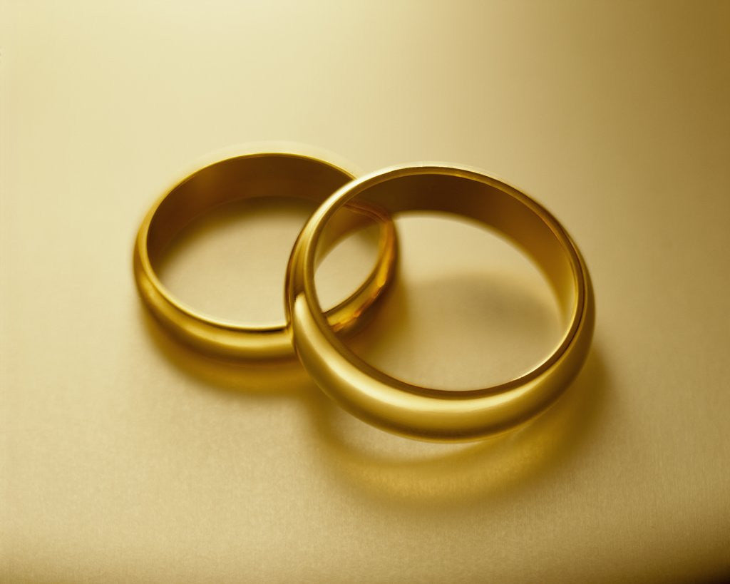 Detail of Pair of Wedding Bands by Anonymous