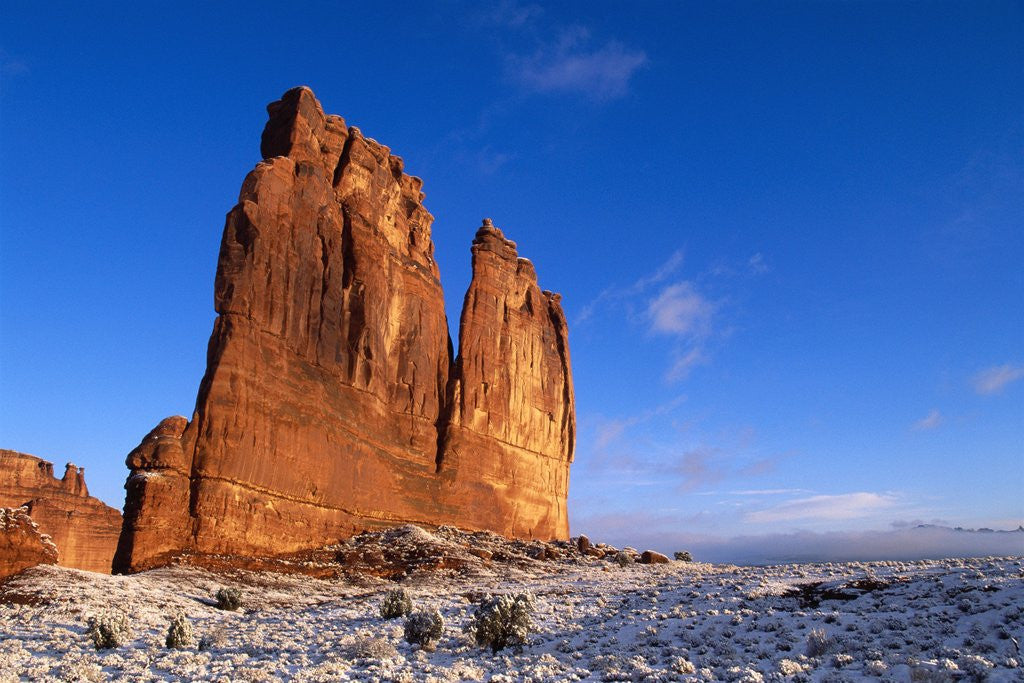 Detail of Courthouse Towers Rock Formation by Corbis