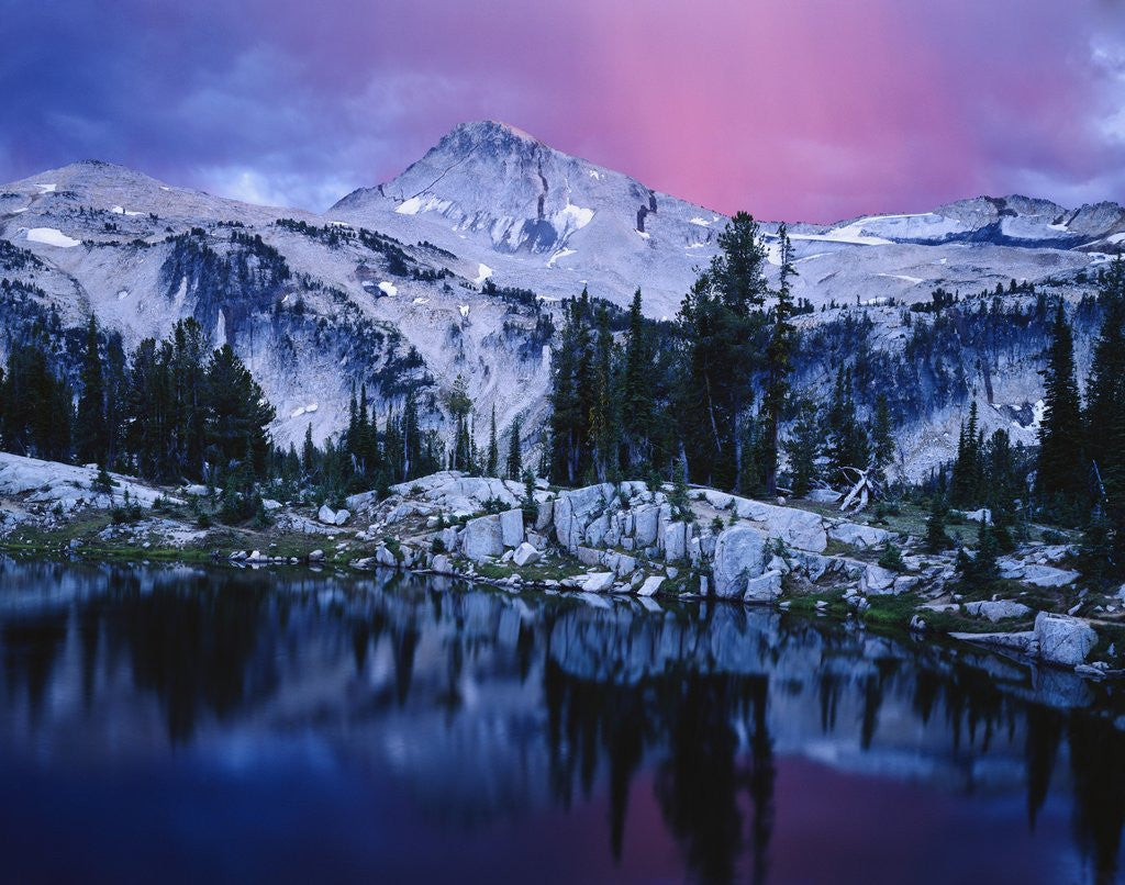 Detail of Mountain Lake in Rugged Wilderness by Anonymous