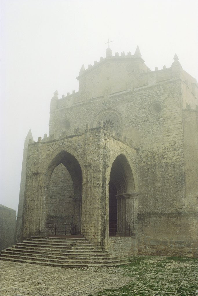 Detail of Facade of Cathedral Church in Erice by Anonymous