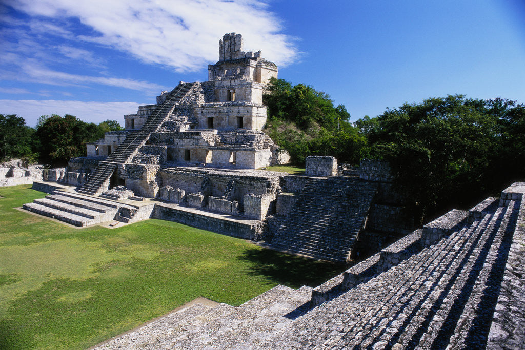Detail of Ruins of Mayan Pyramids by Anonymous