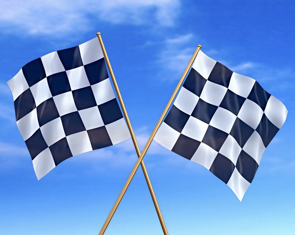 Detail of Checkered Flags by Anonymous