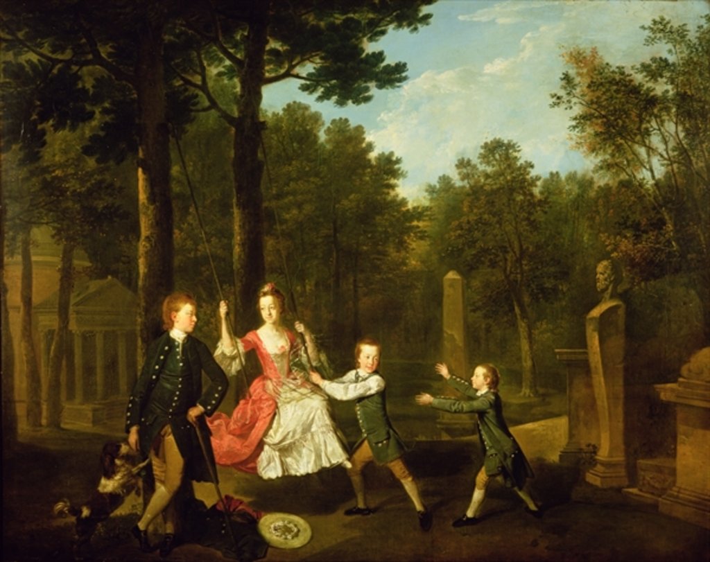 Detail of The children of the 4th Duke of Devonshire by Johann Zoffany