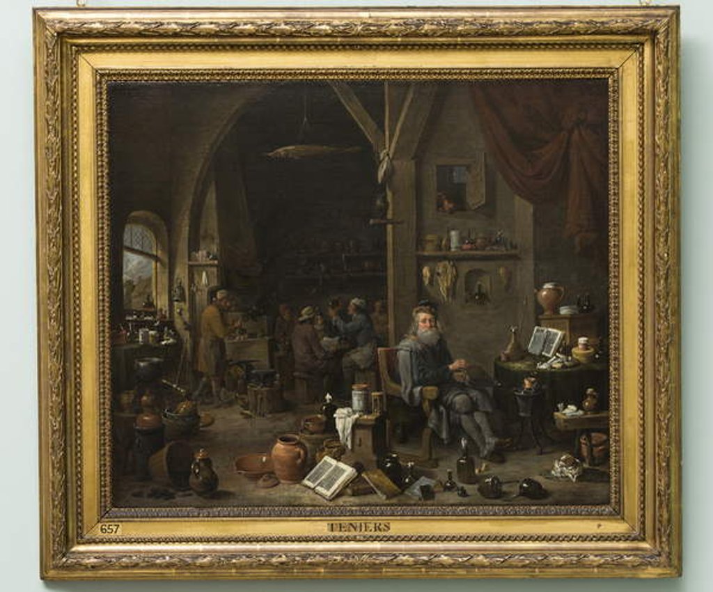 An Alchemist, later 1670s by David the Younger Teniers
