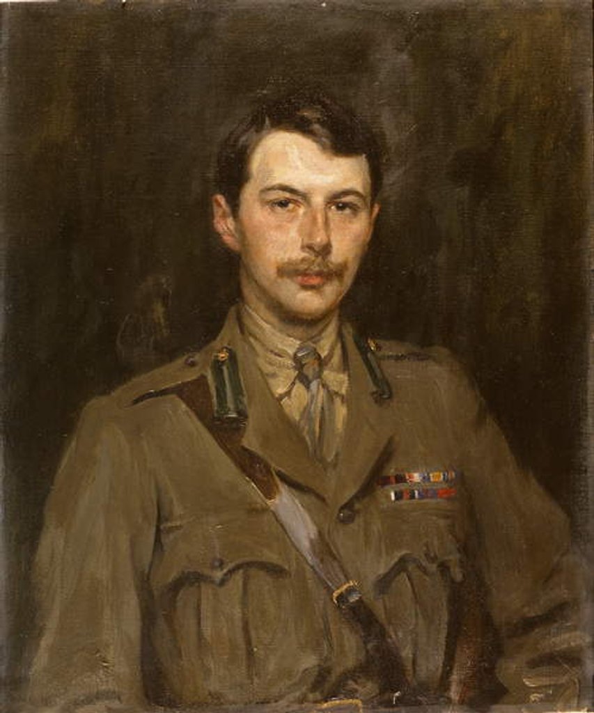 Detail of Portrait of Edward Cavendish when Marquess of Hartington, c.1918-20 by James Jebusa Shannon