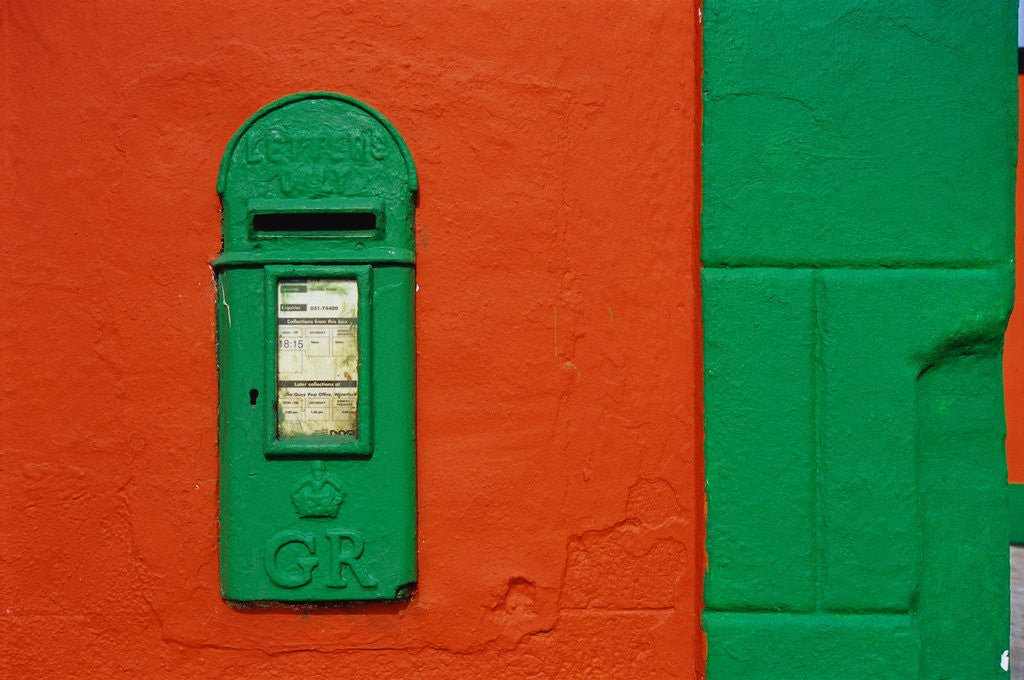 Detail of Bright Green Mail Slot by Anonymous