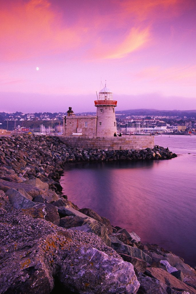 Detail of Howth Pier Lighthouse by Corbis