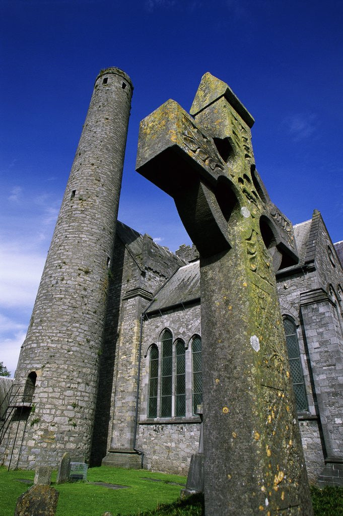 Detail of Celtic Cross Outside St. Canice's Cathedral by Anonymous