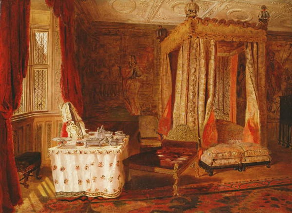 Interior of a Bedroom at Knole, Kent by W.S.P. Henderson