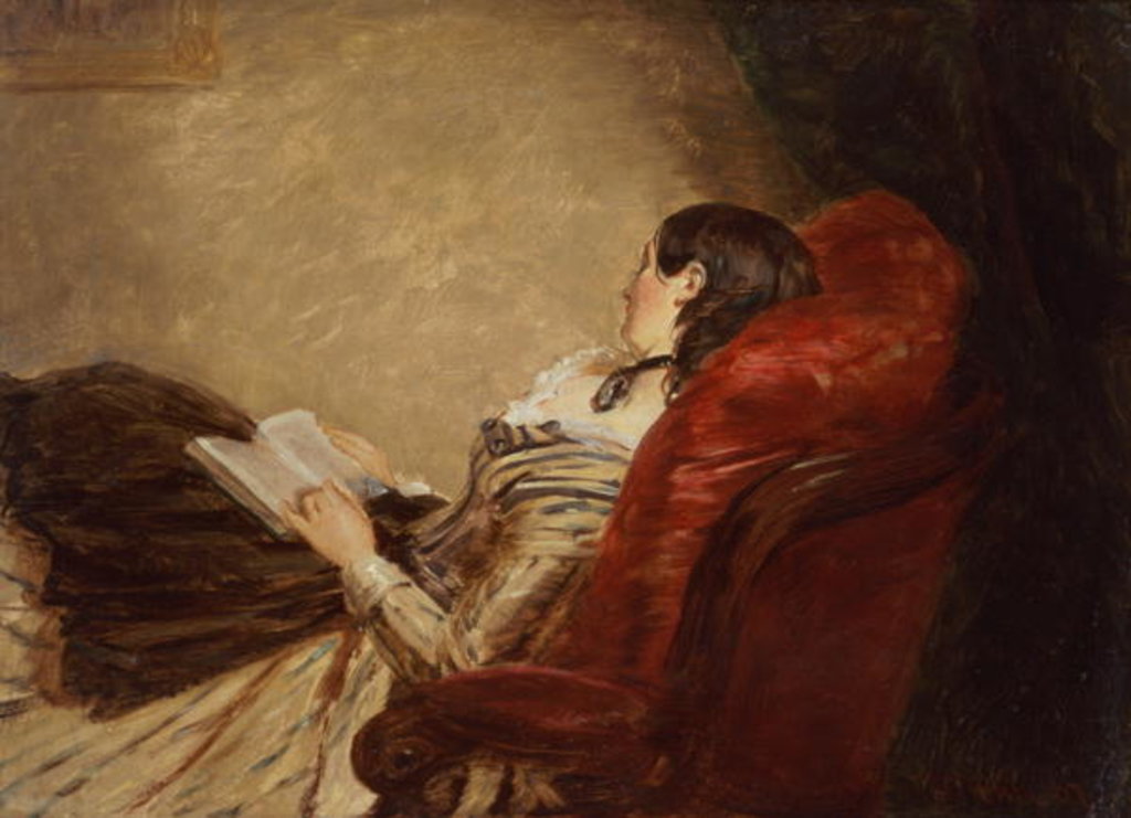 Detail of Sketch of the Artist's Wife Asleep in a Chair, 1867 by William Powell Frith