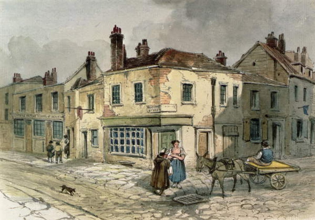 Detail of Old Pye Street, Westminster, 1849 by English School