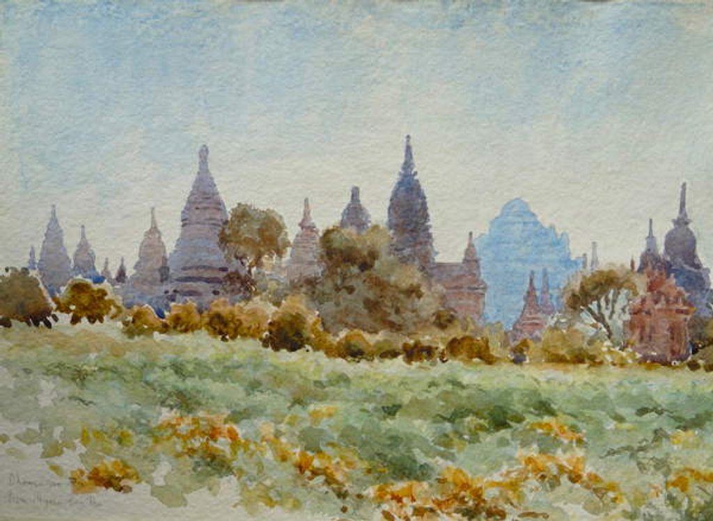 Detail of 898 Dhamayan Gyi from Myew Bon Tha, Bagan by Clive Wilson