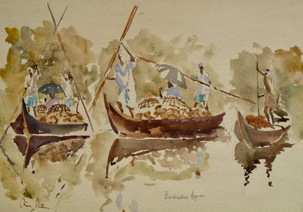 Detail of 706 Backwater figures by Clive Wilson