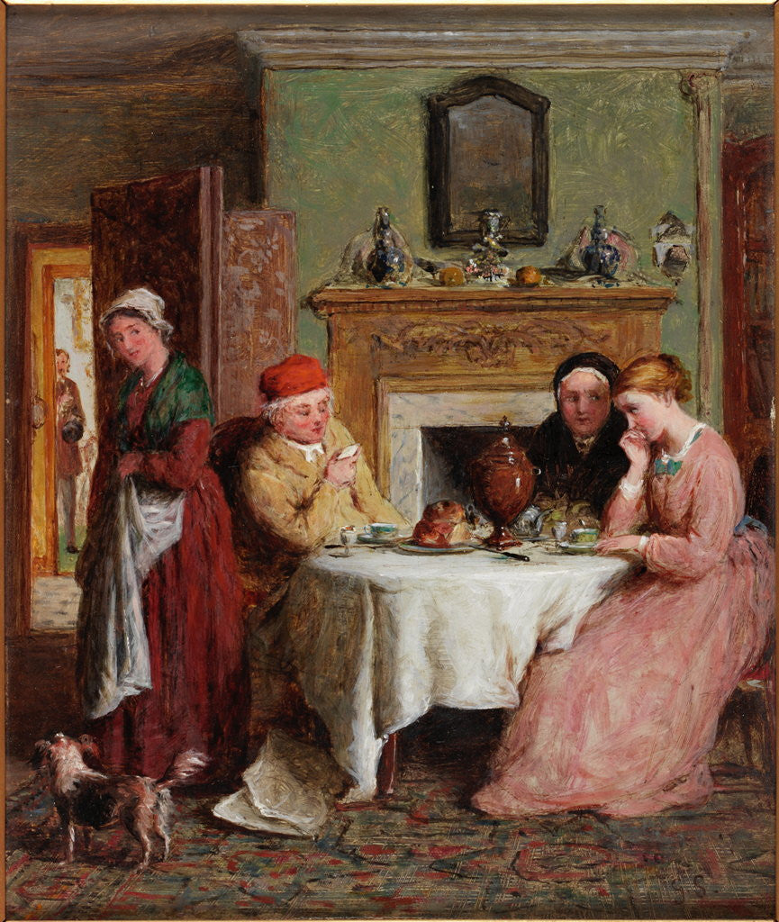 Detail of Study for 'The Early Visitor' by George Smith