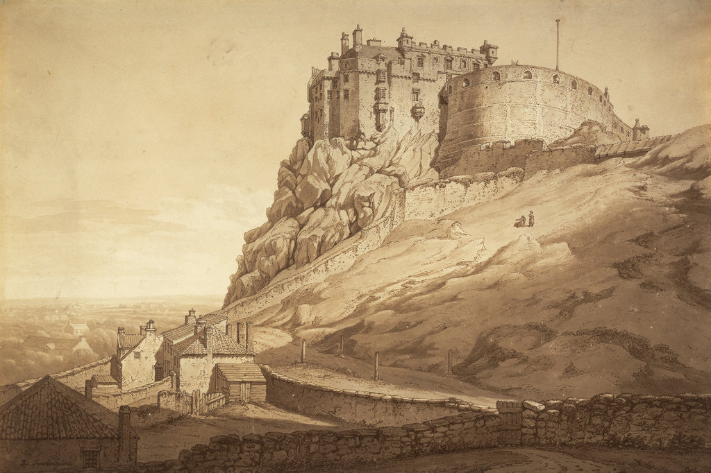 Detail of Edinburgh Castle from the South East by Joseph Farington