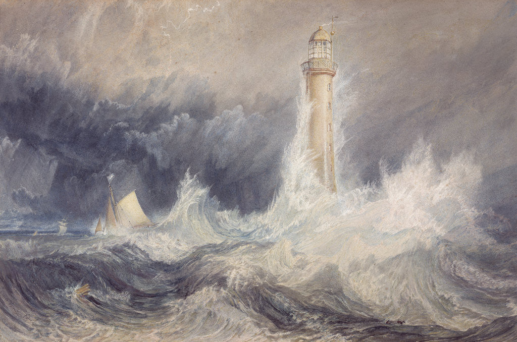 Detail of Bell Rock Lighthouse by Joseph Mallord William Turner