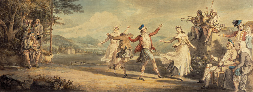Detail of A Highland Dance by David Allan